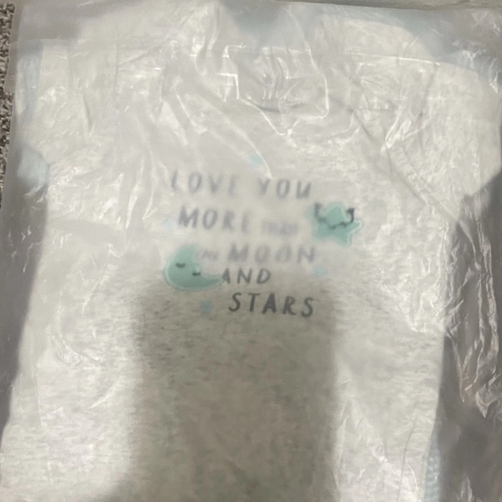 Love You More Than the Moon,5pcs 100%cotton Newborn 6month Cotton Bodysuit